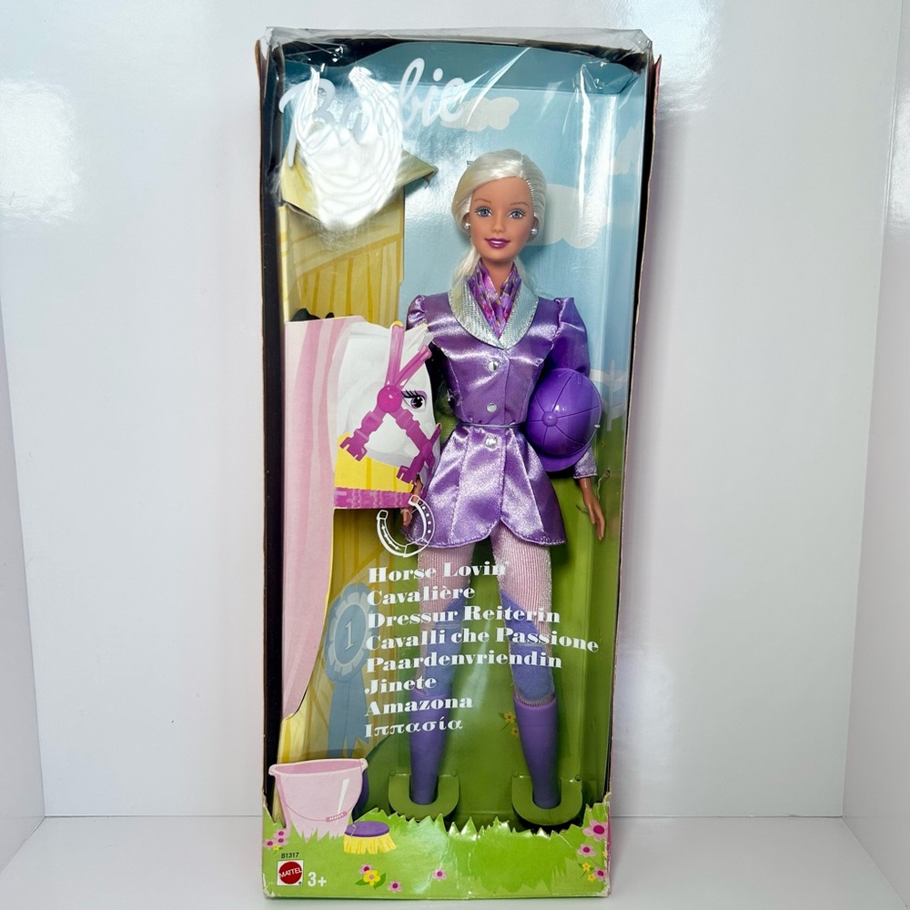 Vintage Barbie Horse Lovin' Doll in Shimmering Lavender Outfit, NWT